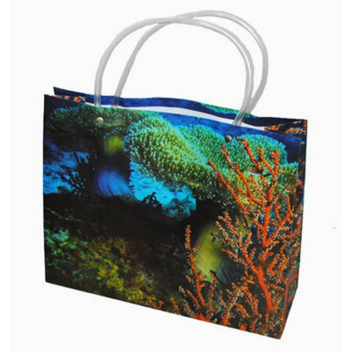Подарочный пакет Кораллы пластик