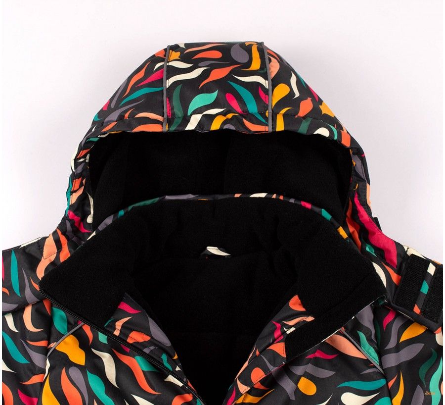 Теплая куртка Зимова Блискавка с термоутеплителем разноцветная, 134, Плащевка