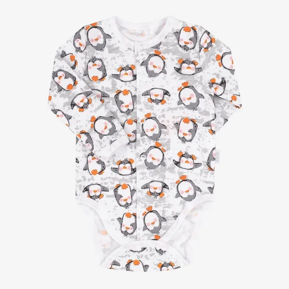 Тепле боді Пінгвінята для новонароджених байка