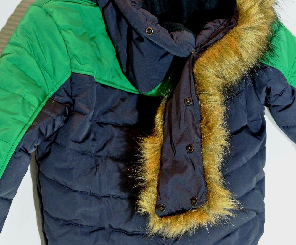 Куртка зимняя для малышей Mercury КТ122 с зеленым, 80, Плащевка, Куртка