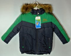 Куртка зимняя для мальчиков Mercury КТ122 с зеленым