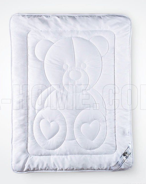 Набор универсальный в кроватку для новорожденных тм Идея одеяло 135х100 + подушка 40х60, Белый, 100х135см, Всесезонное, Одеяло с подушкой