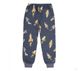Теплая байковая пижама Outer Space для мальчика серая, 110, Фланель, байка