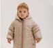 Зимний костюм Пуховичок для новорожденных бежевый, 74, Плащевка
