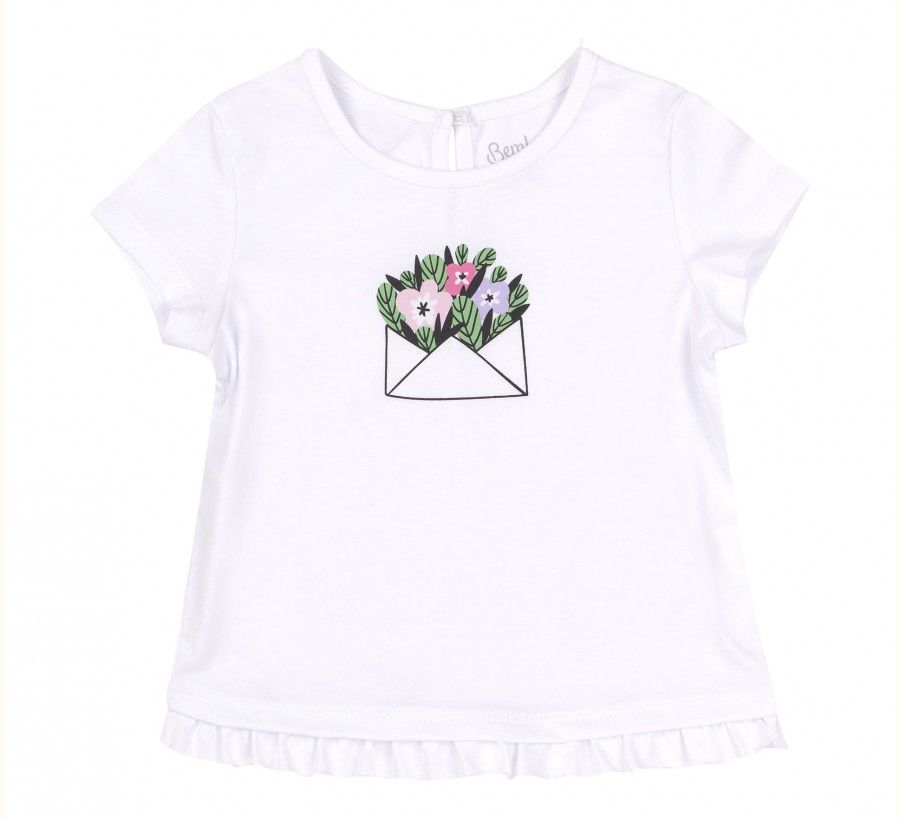 Дитяча футболка для дівчинки Квітковий Лист супрем