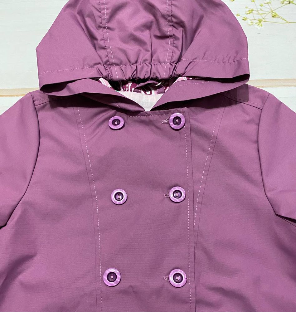 Куртка для дівчинки Фантазія рожево - лілова, 92, Плащівка