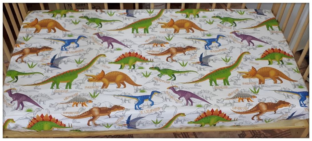 Змінний комплект постільної білизни Динозаврик в ліжечко фото, ціна, опис