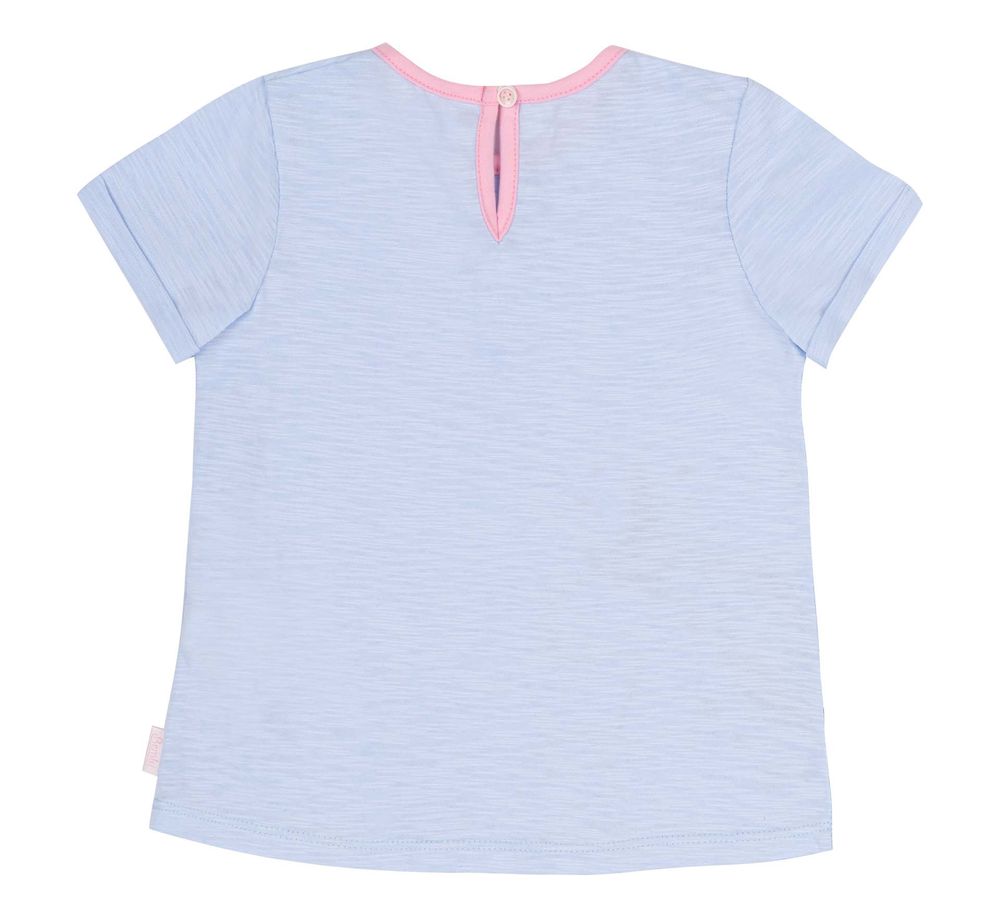Літня футболка Единорожка для дівчинки супрем блакитна, 92, Супрем