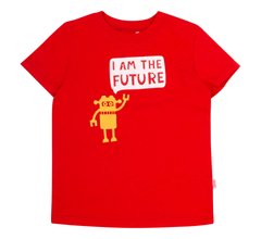 Летняя футболка I am the future супрем красный, Красный, 92, Супрем