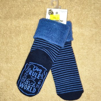 Детские махровые носки WORLD синие