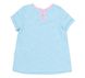 Летняя футболка Единорожка для девочки супрем голубая