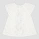 Летняя блузка Квіти для девочки Вуаль молочная, 92, Вуаль
