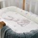Сатиновый позиционер - кокон для новорожденных Серебряный зайка, Пена, без подушечки, Коконы стандарт