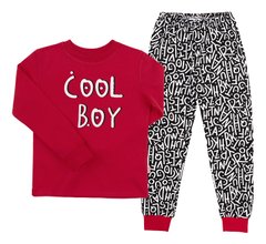 Дитяча піжама Cool Boy червоно - чорний інтерлок