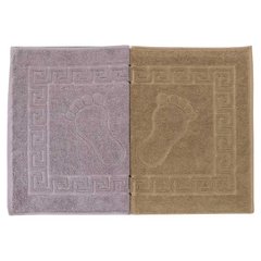 Махровий килимок - рушник для ніг світло - кавовий, Кавовий, 50х70