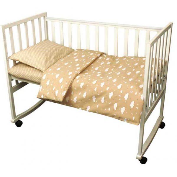 Сменное постельное белье в кроватку Хмарка беж фото, цена, описание
