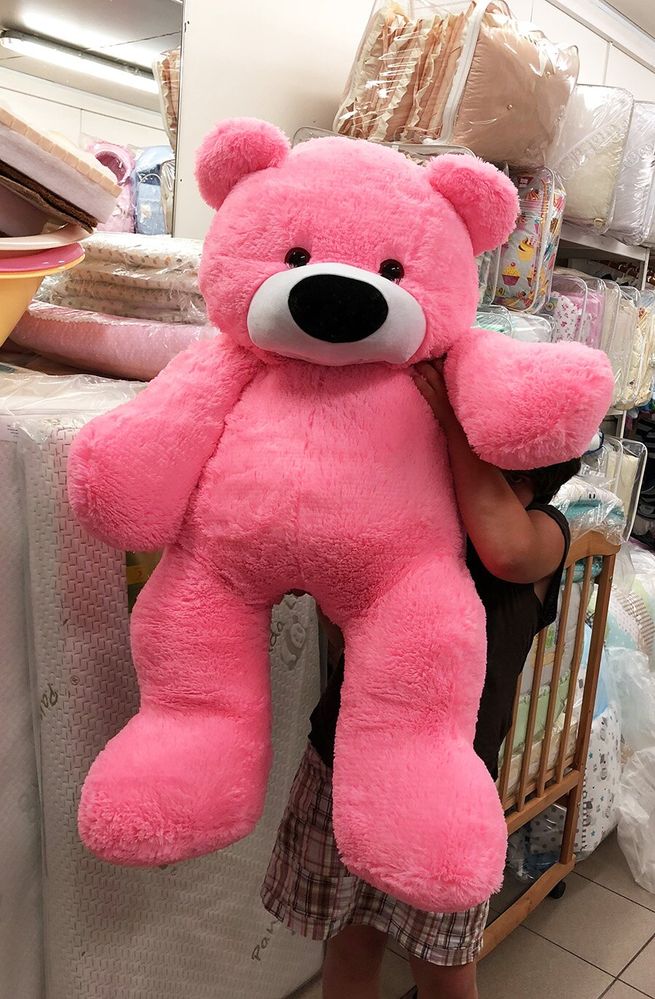 Мягкая игрушка Плюшевый Розовый Мишка 120 см