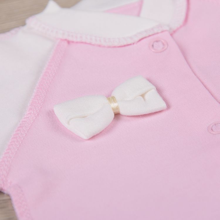 Человечек Бантик розовый для недоношенных и маловесных детей, Размер на рост 50 см, Интерлок