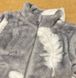 Дитячий плюшевий ромпер Пір'ячко з відкритими ніжками, 98, Плюш, Комбінезон