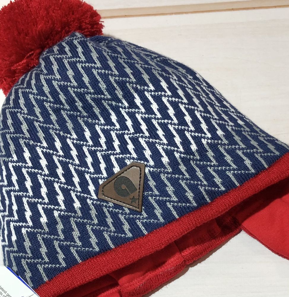 Зимняя шапка + шарф ЗВЕЗДА-2 для мальчика с термосинтепоном
