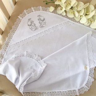 Крижма велика Дивовижна срібло біла трикотажна, Трикотаж, Всесезонне, 90х100см