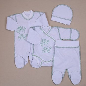 Комплект одежды для недоношенных и маловесных детей Жирафчик зеленый
