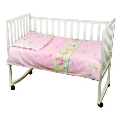Детский сменный постельный комплект в кроватку Розовая Улыбка фото, цена, описание