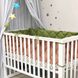 Спальний комплект із бортиками для новонародженого Dino Olive, без балдахіна