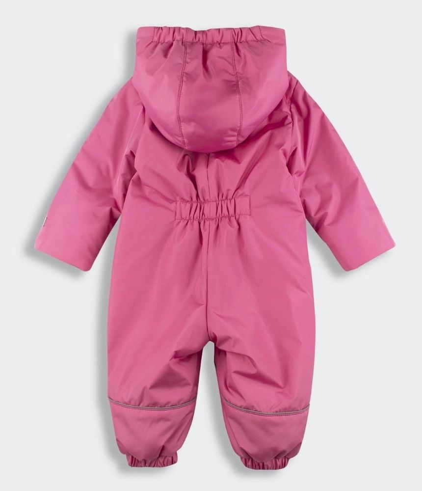 Демісезонний комбінезон Фуксія КБ234 для новонародженої дівчинки плащівка