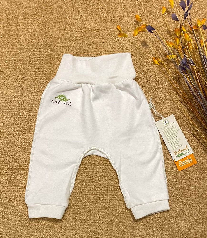 Дитячі штанці з ЕКО трикотажу для новонароджених шр607, 56, Інтерлок
