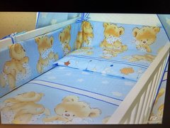 Детский постельный комплект в кроватку МУЛЬТЯШКИ 6 предметов, без балдахина