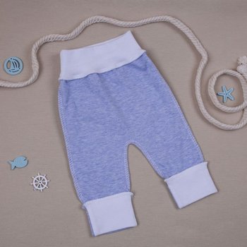 Ползунки - штанишки для недоношенных деток Меланж голубые