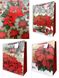 Великий новорічний пакет Різдвяні Квіти 72х50х17 см, Величезні, Новорічний