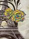 Набір для вишивання хрестиком 3D Ейфелева Вежа в Парижі 70 х 53 см, Квіти, натюрморти, Міські сюжети