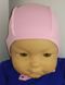 Домашняя повседневная теплая байковая шапочка на завязках 100% хлопок швами наружу для новорожденных шп 2 розовая