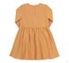 Детское платье Цветочек для девочки бежевое трехнитка