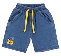 Детские джинсовые шорты бермуды Тигрик, Джинс, 98, Джинс