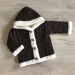 Меховая куртка для малышей Сніжок шоколад