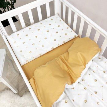 Змінний комплект постільної білизни у ліжечко для новонароджених Gold Crown (підковдра, наволочка, простирадло)