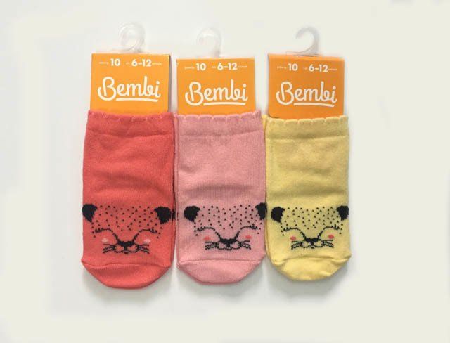 Шкарпетки для новонароджених Котики 1 пара, 0-6 міс (довжина стопи 8 см), Трикотаж