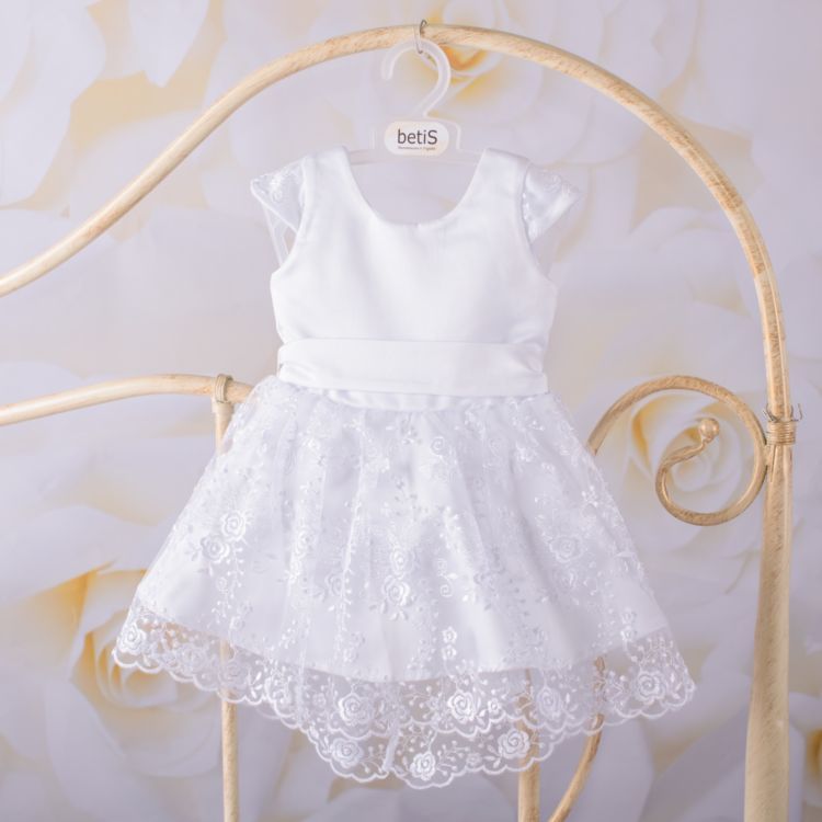 Нарядное платье Меланія для малышки белое
