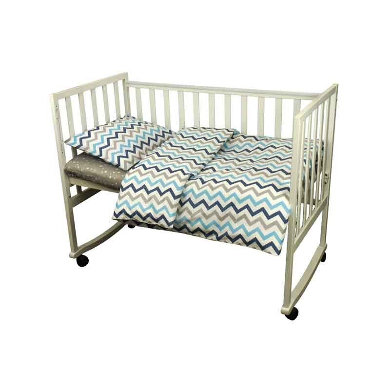 Детский сменный постельный комплект в кроватку ЗИГ-ЗАГ ТМ Руно