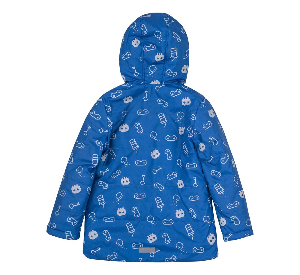 Дитяча демісезонна куртка для хлопчика КОМПЬЮТЕР, 104, Плащівка
