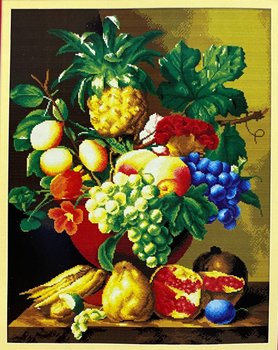 Набір для вишивки картини за номерами Тропічні фрукти 62х78 см купити