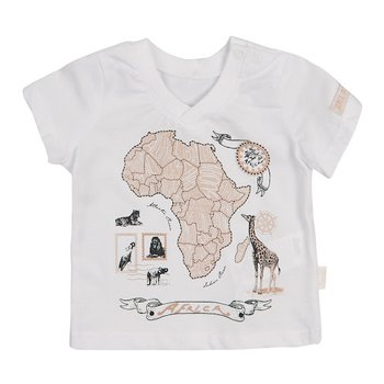 Детская летняя футболка АФРИКА 100 % хлопок, 62, Супрем