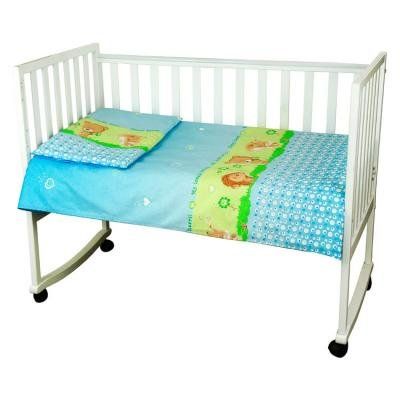 Сменный детский постельный комплект Ежик голубой фото, цена, описание