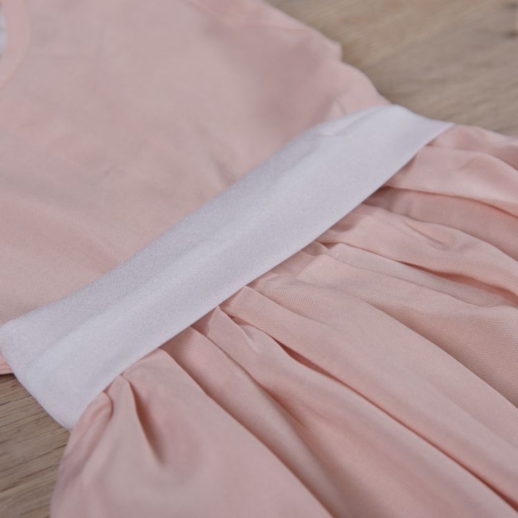 Платье Кароліна для малышки до годика розовое, 56, штапель