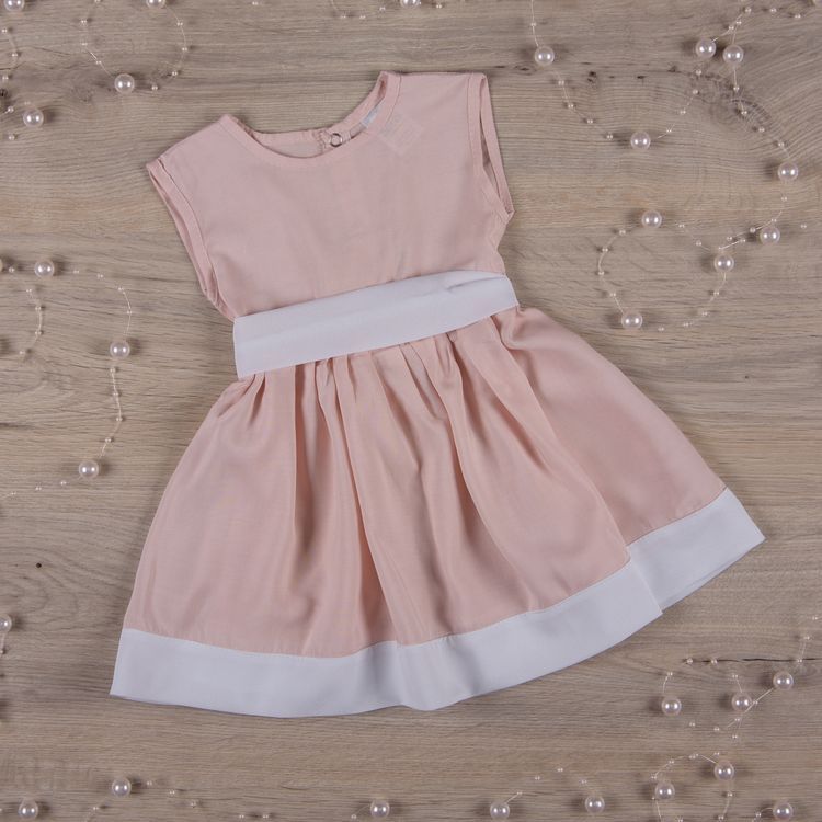 Платье Кароліна для малышки до годика розовое
