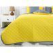 Двустороннее покрывало евро Yellow Grey 220х240 см желто - серое