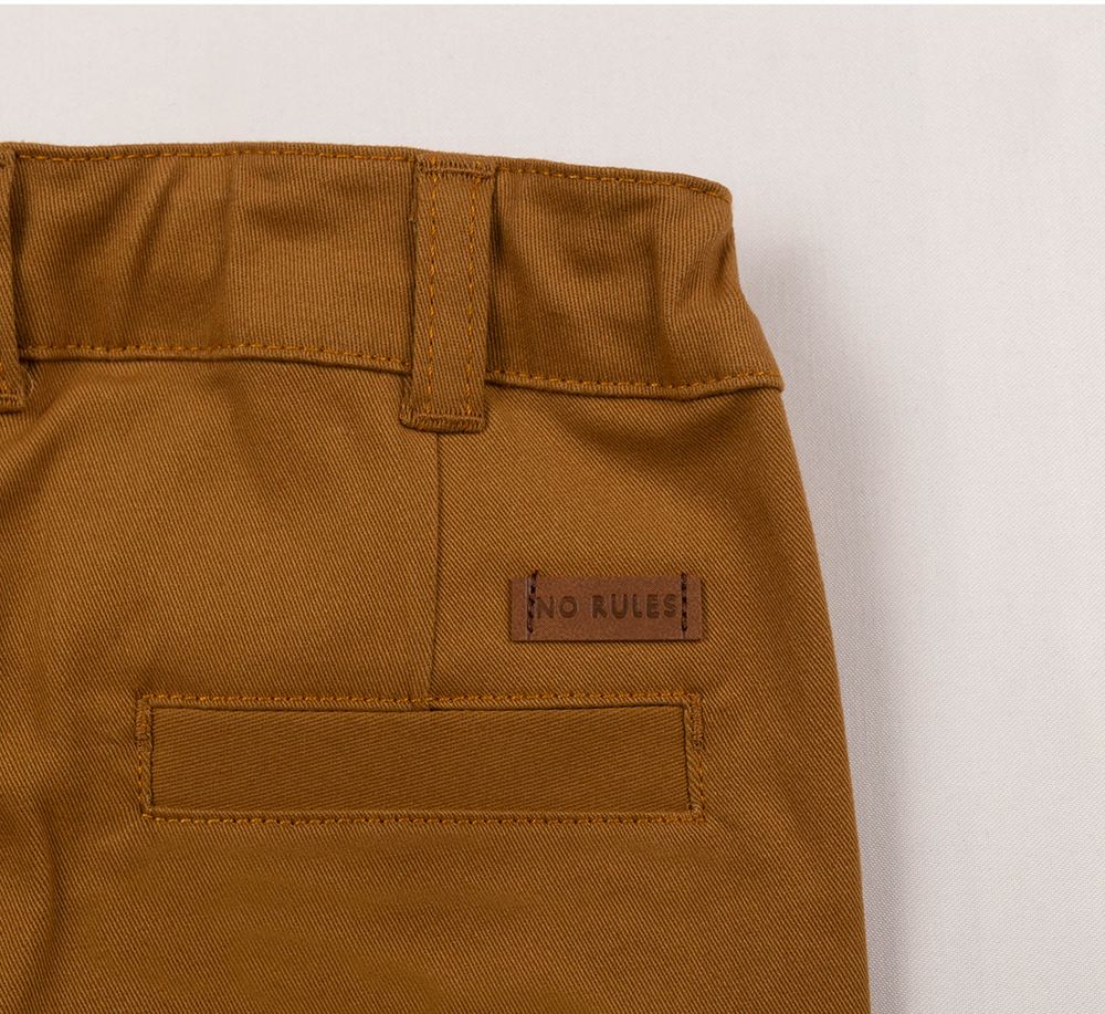Штани для хлопчика Кутюр'є кольору охри, 158, Коттон